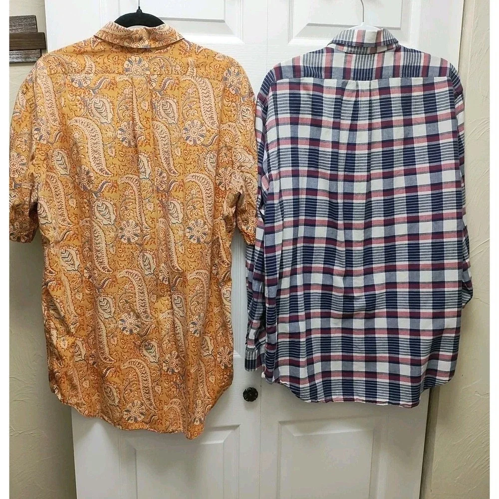 Daniel Cremieux Collection Men's Large Floral/Paisley And Striped Long Sleeve